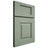 Shiloh Cabinetry Full Overlay Hamlin White Oak Plain Cut Moss Door