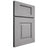 Shiloh Cabinetry Full Overlay Hamlin White Oak Plain Cut Stratus Door