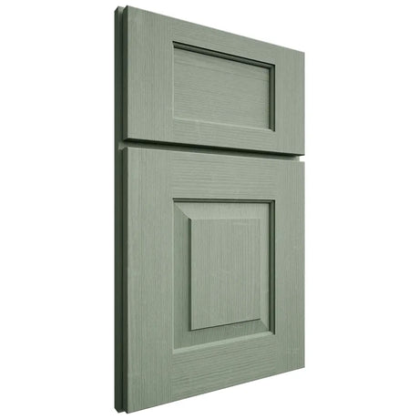 Shiloh Cabinetry Full Overlay Hamlin White Oak Quarter Sawn Moss Door