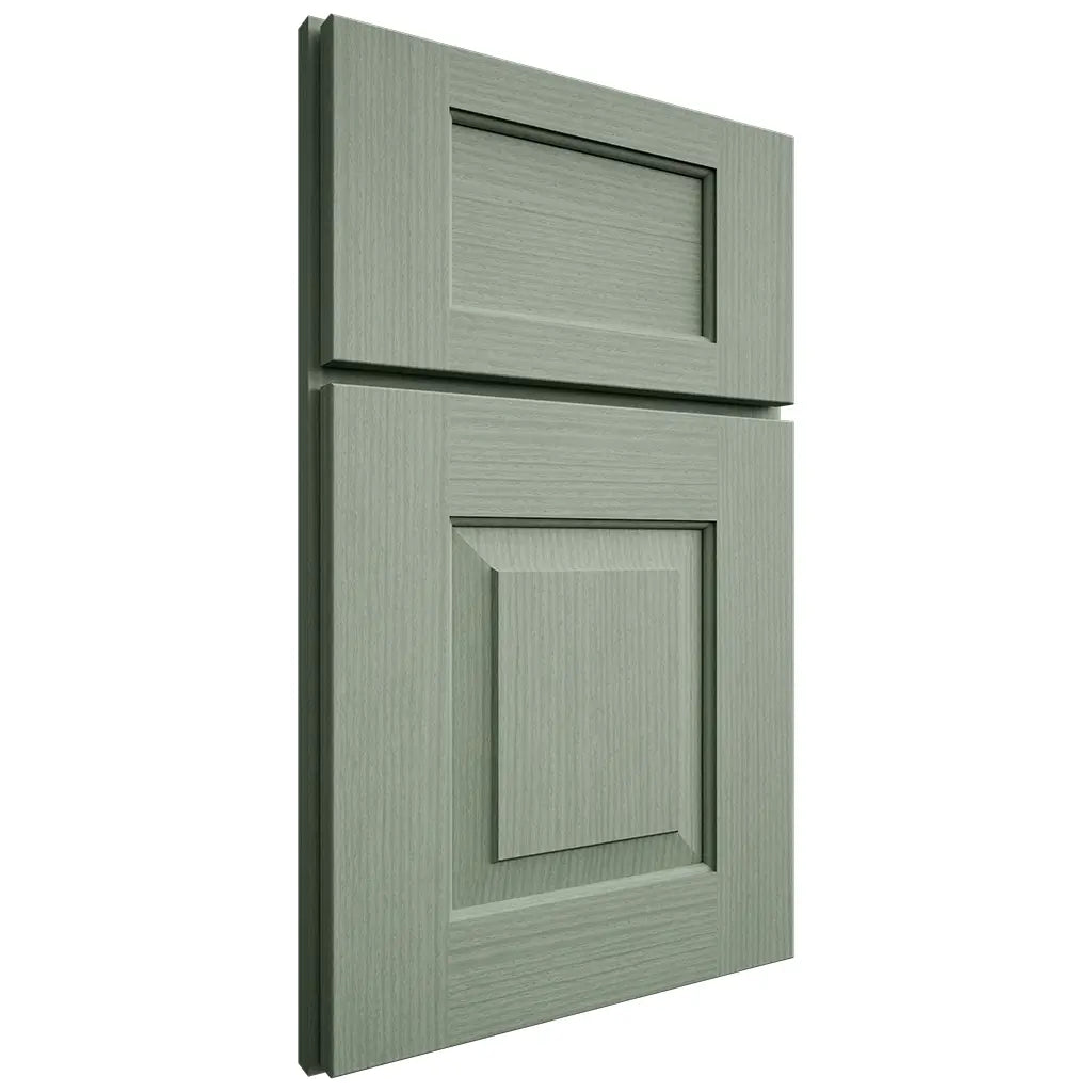 Shiloh Cabinetry Full Overlay Hamlin White Oak Rift Cut Moss Door