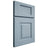 Shiloh Cabinetry Full Overlay Hamlin White Oak Rift Cut Sky Door