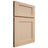 Shiloh Cabinetry Full Overlay Hanover Maple Plain Cut Natural Door