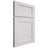 Shiloh Cabinetry Full Overlay Hanover Paintable Pure White Door