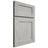 Shiloh Cabinetry Full Overlay Hanover Poplar Plain Cut Stratus Door