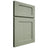 Shiloh Cabinetry Full Overlay Hanover Red Oak Plain Cut Moss Door