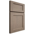 Shiloh Cabinetry Full Overlay Hanover White Oak Quarter Sawn Almond Door