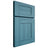 Shiloh Cabinetry Full Overlay Hartford Hickory Plain Cut Aqua Door
