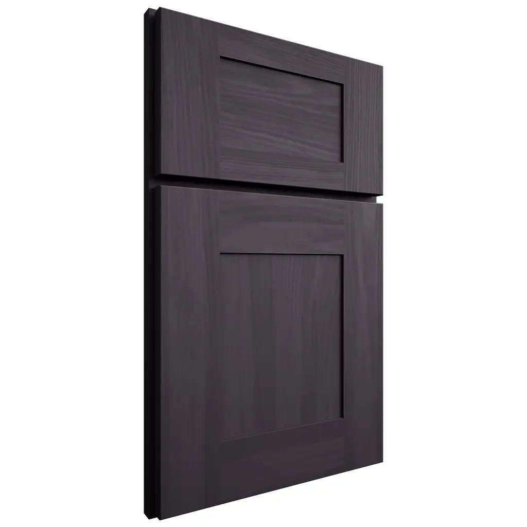 Shiloh Cabinetry Full Overlay Hartford Hickory Plain Cut Harbor Door