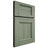 Shiloh Cabinetry Full Overlay Hartford Hickory Plain Cut Moss Door