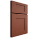 Shiloh Cabinetry Full Overlay Hartford Maple Plain Cut Cayenne Door
