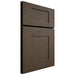 Shiloh Cabinetry Full Overlay Hartford Maple Plain Cut Perfect Brown Door