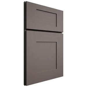 Shiloh Cabinetry Full Overlay Hartford Poplar Plain Cut Heatherstone Door