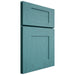 Shiloh Cabinetry Full Overlay Hartford Red Oak Plain Cut Aqua Door