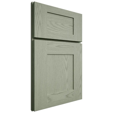 Shiloh Cabinetry Full Overlay Hartford Red Oak Plain Cut Moss Door