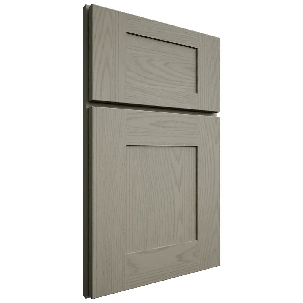 Shiloh Cabinetry Full Overlay Hartford Red Oak Plain Cut Thyme Door