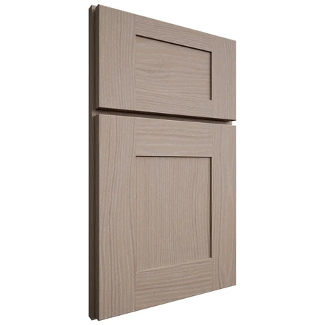 Shiloh Cabinetry Full Overlay Hartford White Oak Plain Cut Whitewash Door