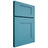 Shiloh Cabinetry Full Overlay Hartford White Oak Quarter Sawn Aqua Door