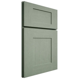 Shiloh Cabinetry Full Overlay Hartford White Oak Quarter Sawn Moss Door