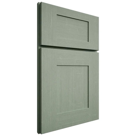 Shiloh Cabinetry Full Overlay Hartford White Oak Quarter Sawn Moss Door