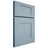 Shiloh Cabinetry Full Overlay Hartford White Oak Quarter Sawn Sky Door