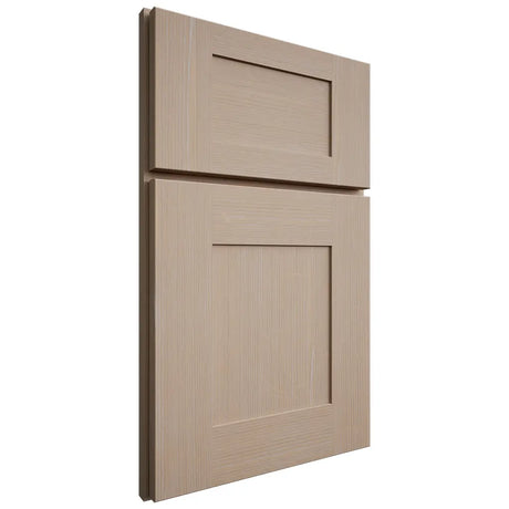 Shiloh Cabinetry Full Overlay Hartford White Oak Quarter Sawn Straw Door