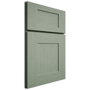 Shiloh Cabinetry Full Overlay Hartford White Oak Rift Cut Moss Door
