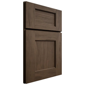 Shiloh Cabinetry Full Overlay Heritage Alder Plain Cut Caviar Door