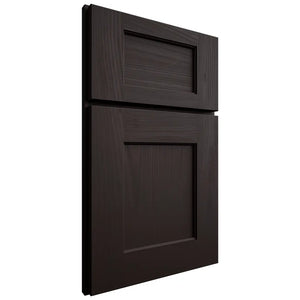 Shiloh Cabinetry Full Overlay Heritage Alder Plain Cut Espresso Door