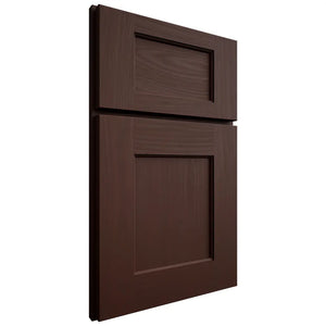 Shiloh Cabinetry Full Overlay Heritage Alder Plain Cut Umber Door