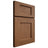 Shiloh Cabinetry Full Overlay Heritage Alder Plain Cut Walnut Door