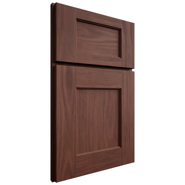 Shiloh Cabinetry Full Overlay Heritage Cherry Plain Cut Bourbon Door