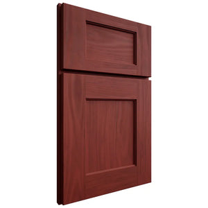 Shiloh Cabinetry Full Overlay Heritage Cherry Plain Cut Red Door