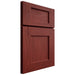 Shiloh Cabinetry Full Overlay Heritage Cherry Plain Cut Red Door