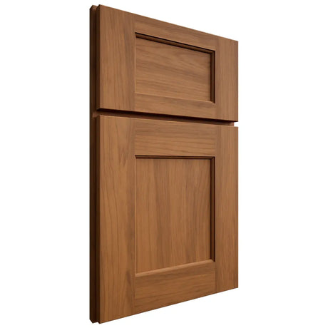Shiloh Cabinetry Full Overlay Heritage Hickory Plain Cut Chestnut Door