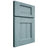Shiloh Cabinetry Full Overlay Heritage Hickory Plain Cut Sky Door