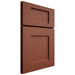 Shiloh Cabinetry Full Overlay Heritage Maple Plain Cut Cayenne Door