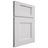 Shiloh Cabinetry Full Overlay Heritage Paintable Polar Door