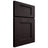 Shiloh Cabinetry Full Overlay Heritage Red Oak Plain Cut Espresso Door