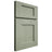 Shiloh Cabinetry Full Overlay Heritage Red Oak Plain Cut Moss Door