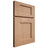 Shiloh Cabinetry Full Overlay Heritage Red Oak Plain Cut Natural Door