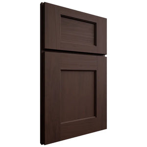 Shiloh Cabinetry Full Overlay Heritage Walnut Plain Cut Bison Door