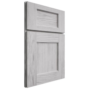 Shiloh Cabinetry Full Overlay Heritage Walnut Plain Cut Stratus Door