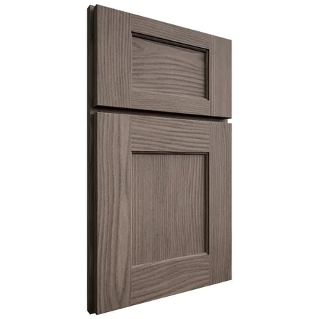 Shiloh Cabinetry Full Overlay Heritage White Oak Plain Cut Clay Door