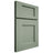 Shiloh Cabinetry Full Overlay Heritage White Oak Plain Cut Moss Door
