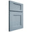 Shiloh Cabinetry Full Overlay Heritage White Oak Rift Cut Sky Door