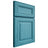Shiloh Cabinetry Full Overlay Kendall Alder Plain Cut Aqua Door