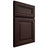 Shiloh Cabinetry Full Overlay Kendall Alder Plain Cut Bistre Door