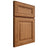 Shiloh Cabinetry Full Overlay Kendall Alder Plain Cut Caramel Door