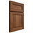 Shiloh Cabinetry Full Overlay Kendall Hickory Plain Cut Burnt Sugar Door