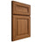 Shiloh Cabinetry Full Overlay Kendall Hickory Plain Cut Chestnut Door